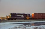 NS SD40-2 Locomotive in the yard